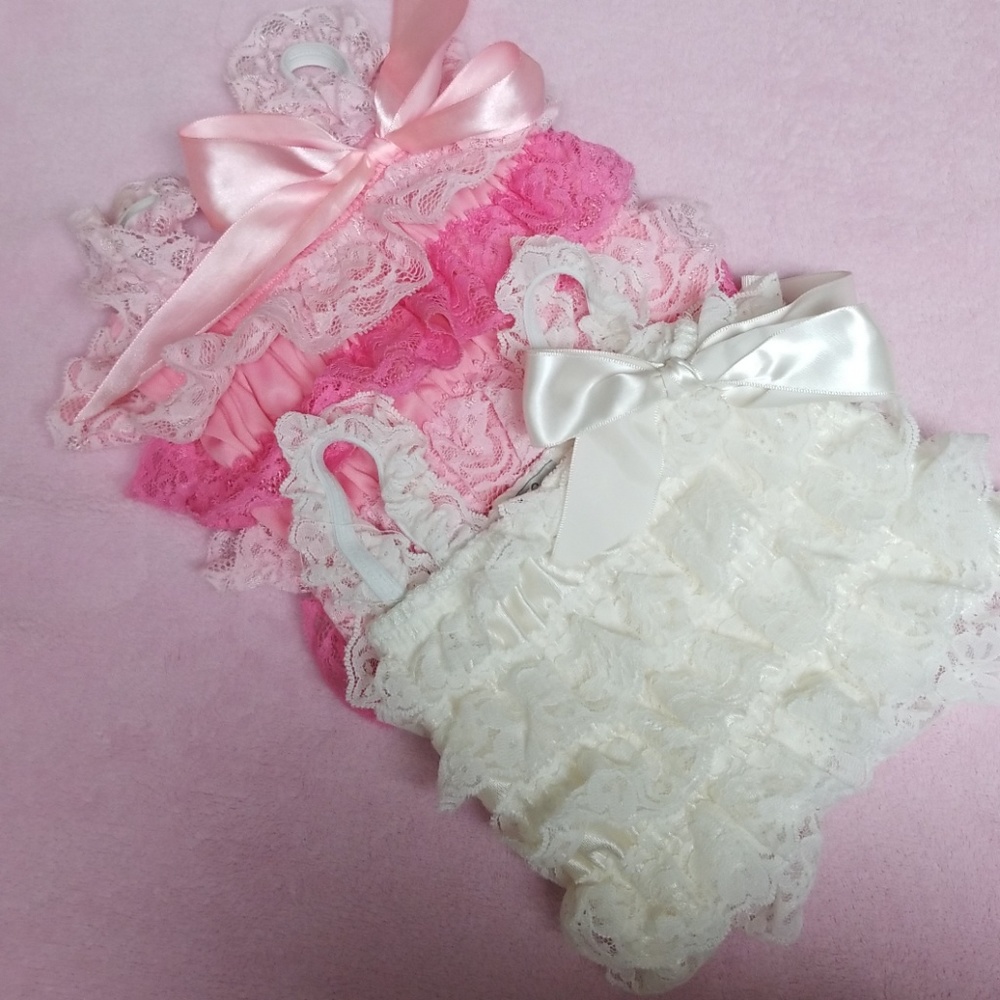 Lace Baby Rompers (lot of)